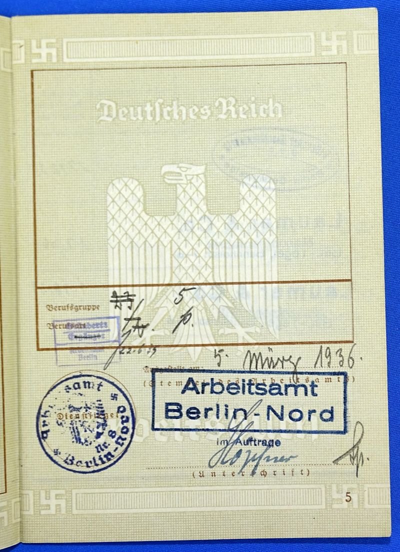 WWII German Documents and Arebeitsbuchs Documents of a Father and his Son Who Was Killed in Action — image 8