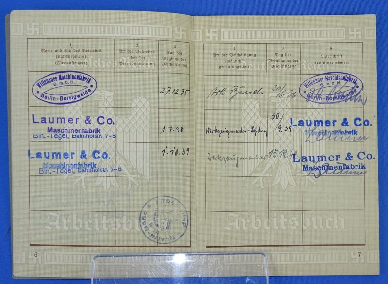 WWII German Documents and Arebeitsbuchs Documents of a Father and his Son Who Was Killed in Action — image 9