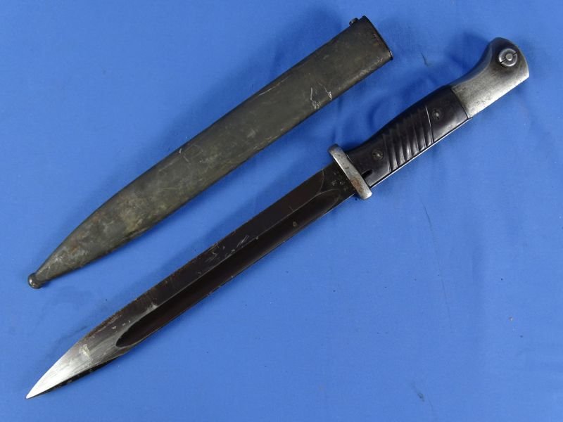 1941 Dated K98 Combat Bayonet by Josua Corts in Gebruder Heller Scabbard — image 3