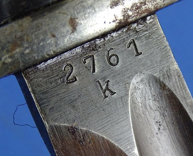 1941 Dated K98 Combat Bayonet by Josua Corts in Gebruder Heller Scabbard — image 7