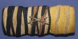 WWI German Three Award German Ribbon Bar