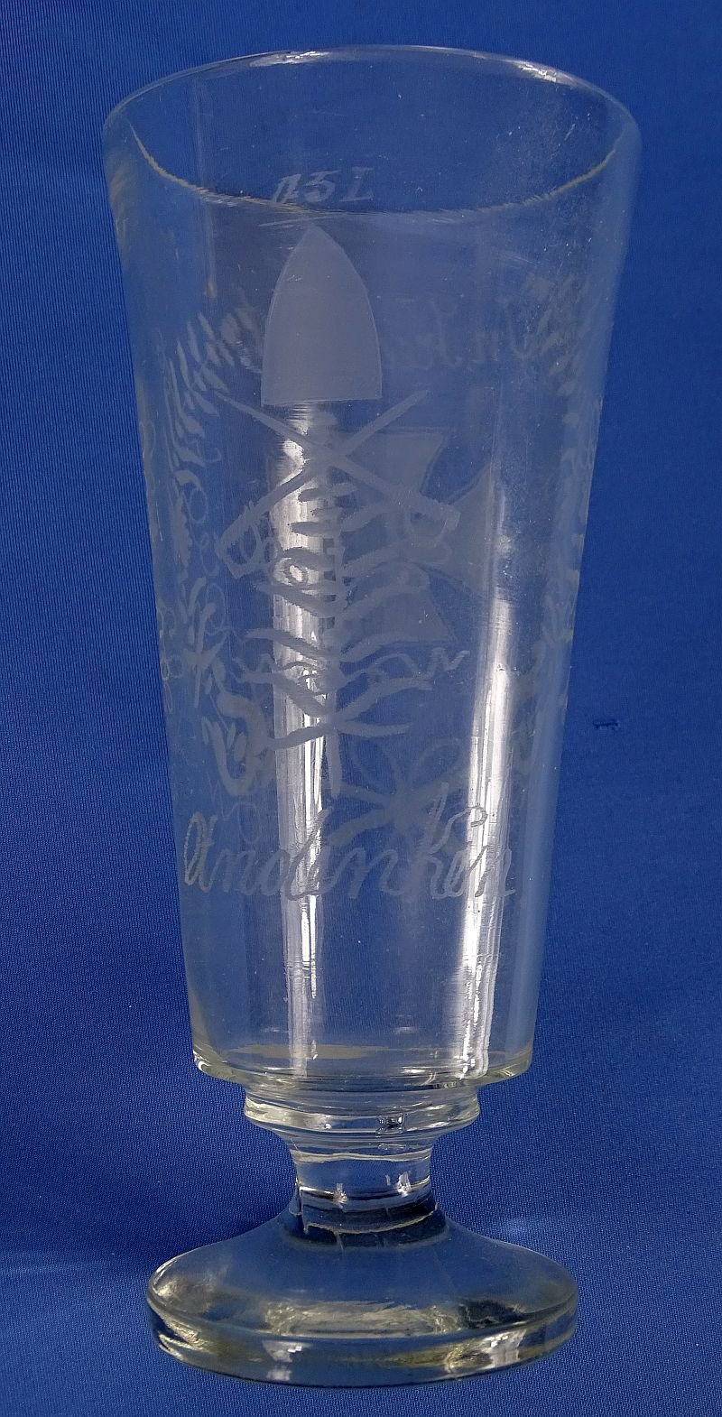 Imperial Bavarian Iron Cross Beer Glass — image 2