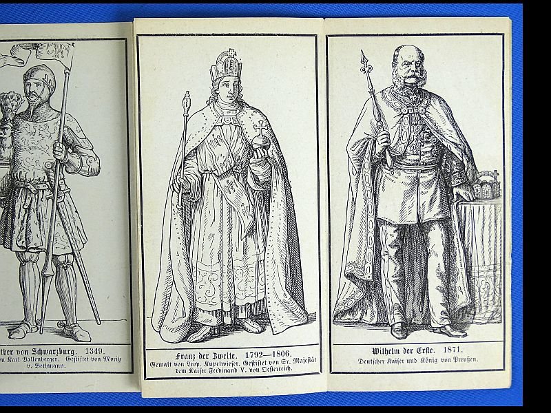 Small Illustrated Book of German Kaisers from A.D. 768 to 1871: 'Die Deutschen Kaiser im Römer zu Frankfurt' — image 4