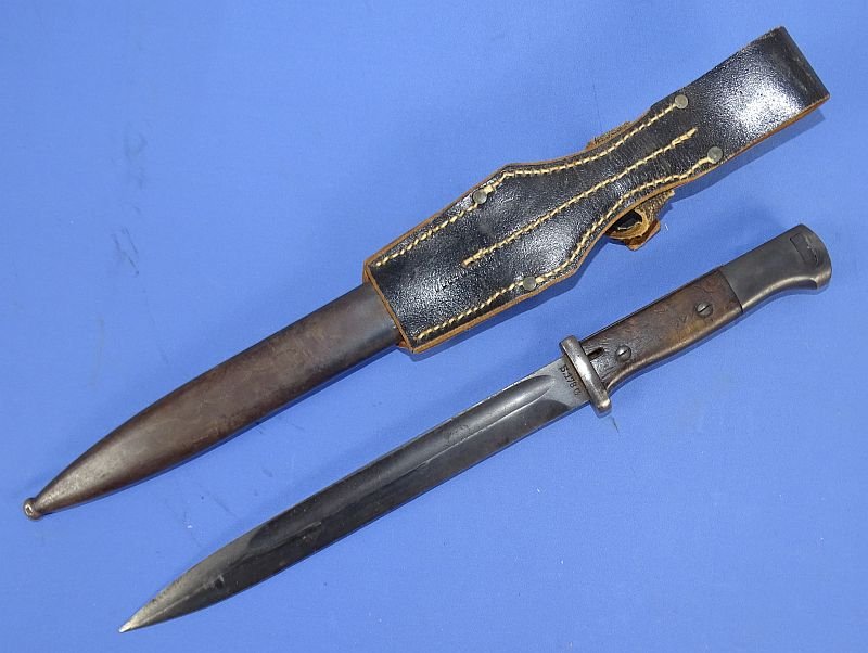 WWII K98 Combat Bayonet by Gebruder Heller with Frog — image 3