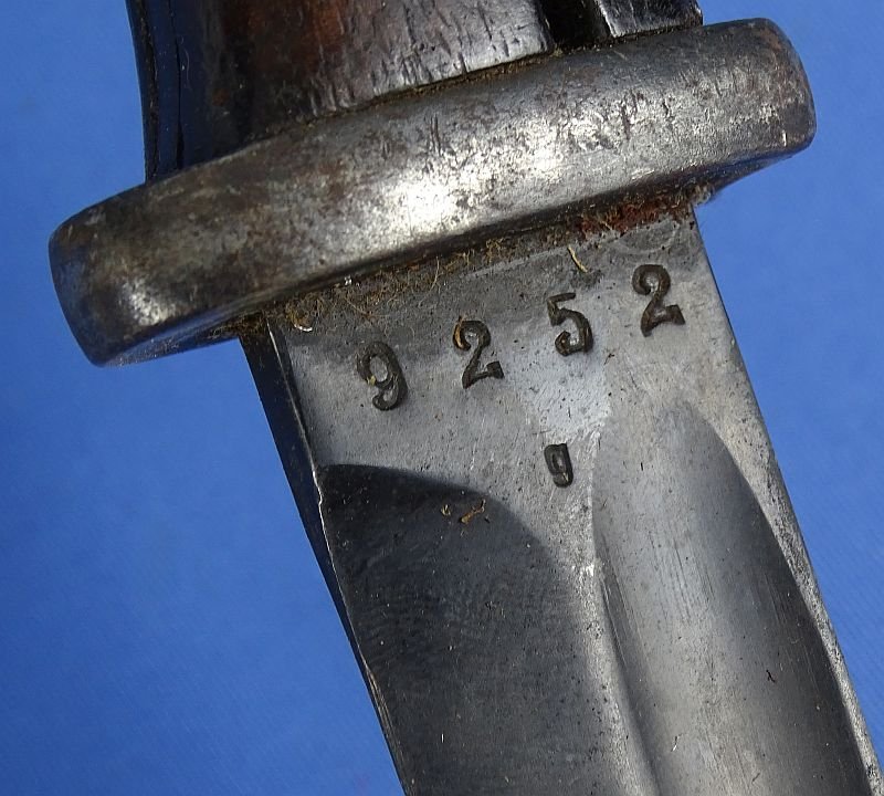 WWII K98 Combat Bayonet by Gebruder Heller with Frog — image 7