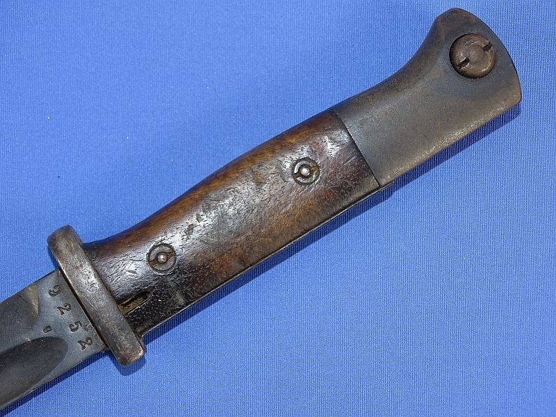 WWII K98 Combat Bayonet by Gebruder Heller with Frog — image 8