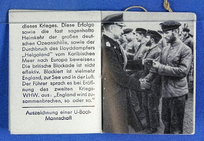 Winterhilfswerk Donation Booklet: 'Der Fuhrer's Kampf Zur See' ('The Fuhrer's War at Sea') — image 2