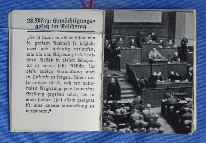 Winterhilfswerk Donation Booklet: 'Der Führer Macht Geschichte 1933' ('The Führer makes history in 1933') — image 2