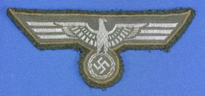 German Army NCO / Officer Uniform Silver Wire Breast Eagle
