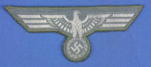 German Army EM /NCO Silver Wire Uniform Breast Eagle