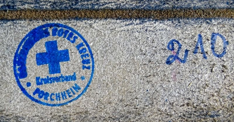 WWII German Red Cross Mounted Personnel Medical Pouch with Contents — image 3