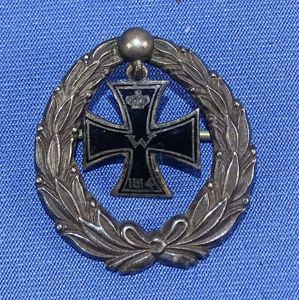 Sterling WWI Patriotic Iron Cross Pin Made in New York