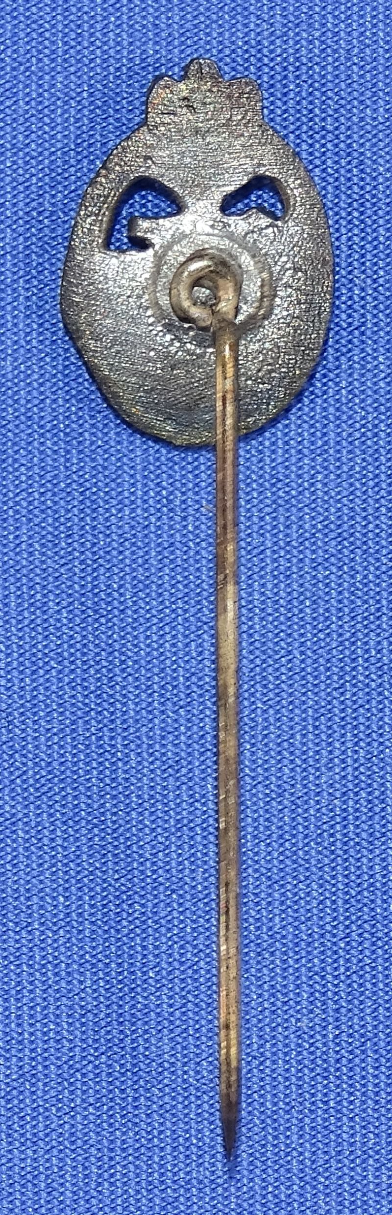 Army / Waffen SS Silver Panzer Assault Badge Stickpin — image 2