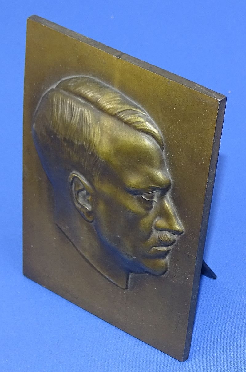 Adolf Hitler Profile Display Metal Plaque — image 3