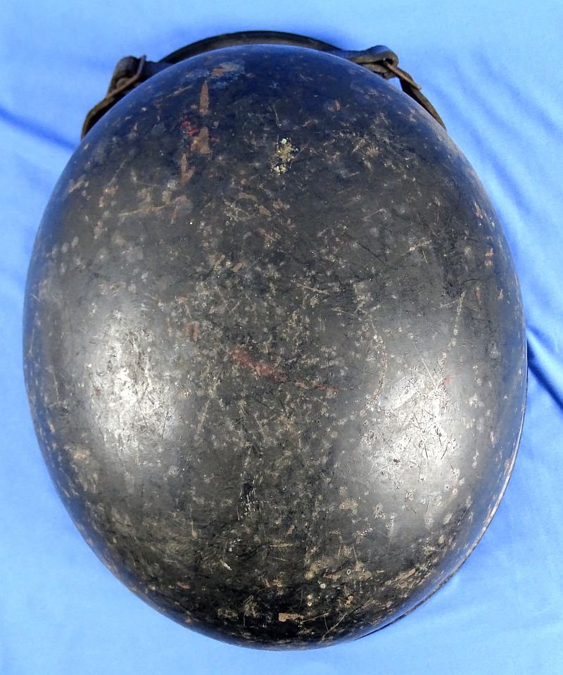 Named Third Reich Fire Police M34 'Square Dip' Helmet — image 6