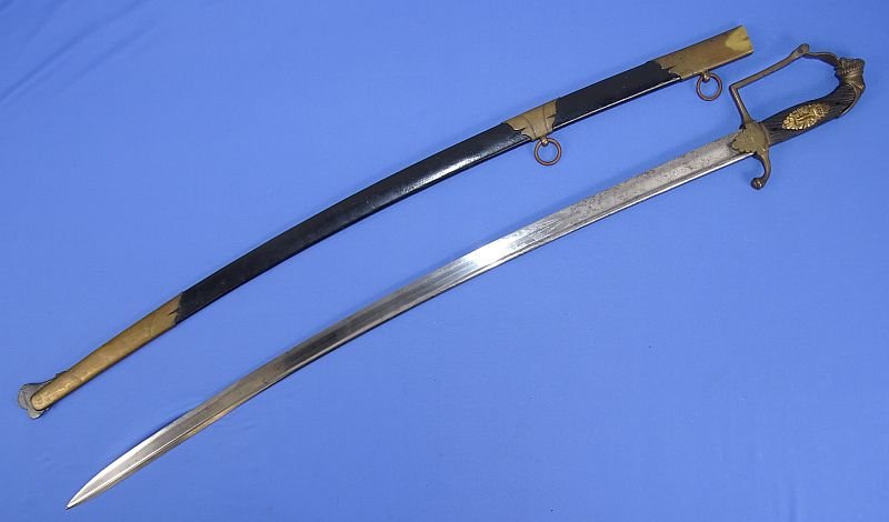 Imperial Bavarian 19th Century Lion Head Officer Sword — image 2