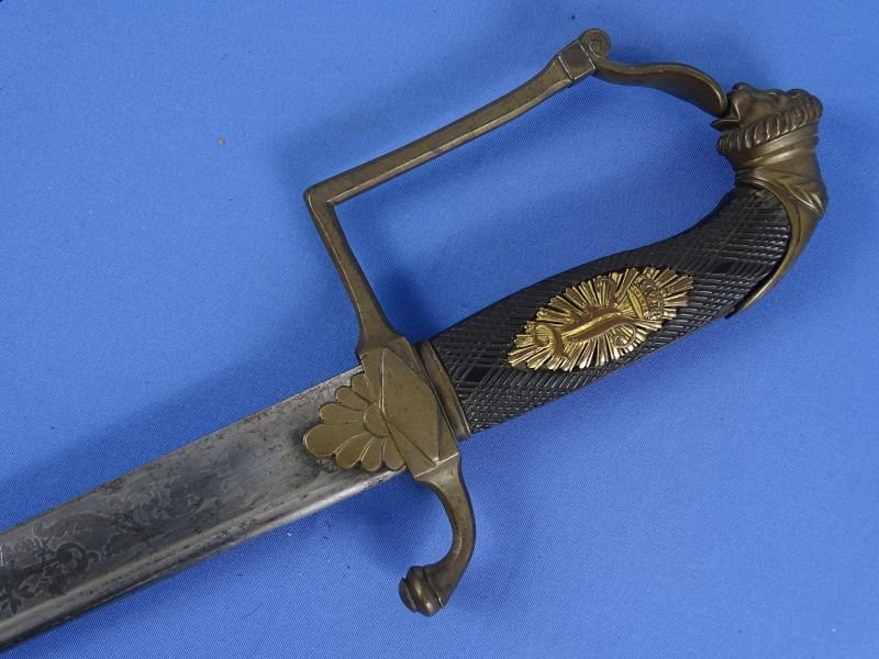 Imperial Bavarian 19th Century Lion Head Officer Sword — image 8