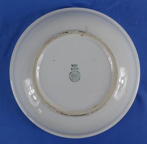 Large DAF Labor Front Serving Bowl by KPM Porcelain