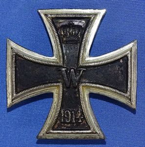 1914 Iron Cross First Class Lacking Pin