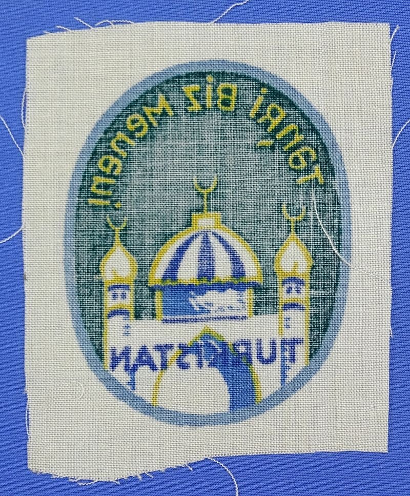 WWII German Army Turkistan Volunteer Sleeve Insignia — image 2