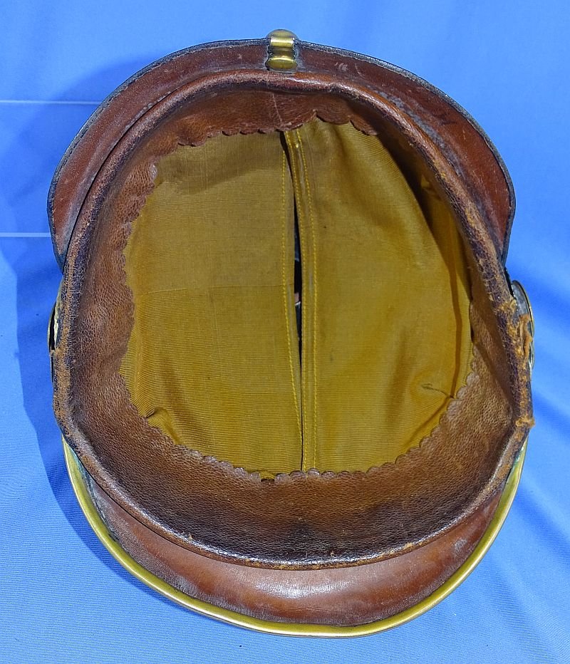 Named Imperial Saxon Reserve Officer Pickelhaube with Case and Cloth Combat Cover — image 10