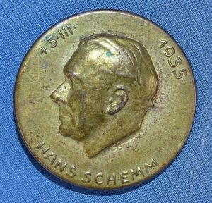 1935 Gauleiter Hans Schemm Memorial Tinnie
