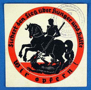 Winterhilfswerk Donation Can Label: Sichert Den Sieg Uber Hunger Und …