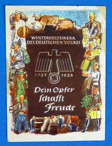 1937-1938 Winterhilfswerk Donation Can Label
