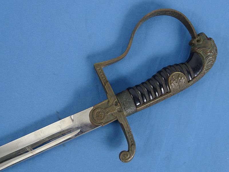 Untouched and Uncleaned Third Reich Officer Panther Head Sword by Anton Wingen Jr. — image 7