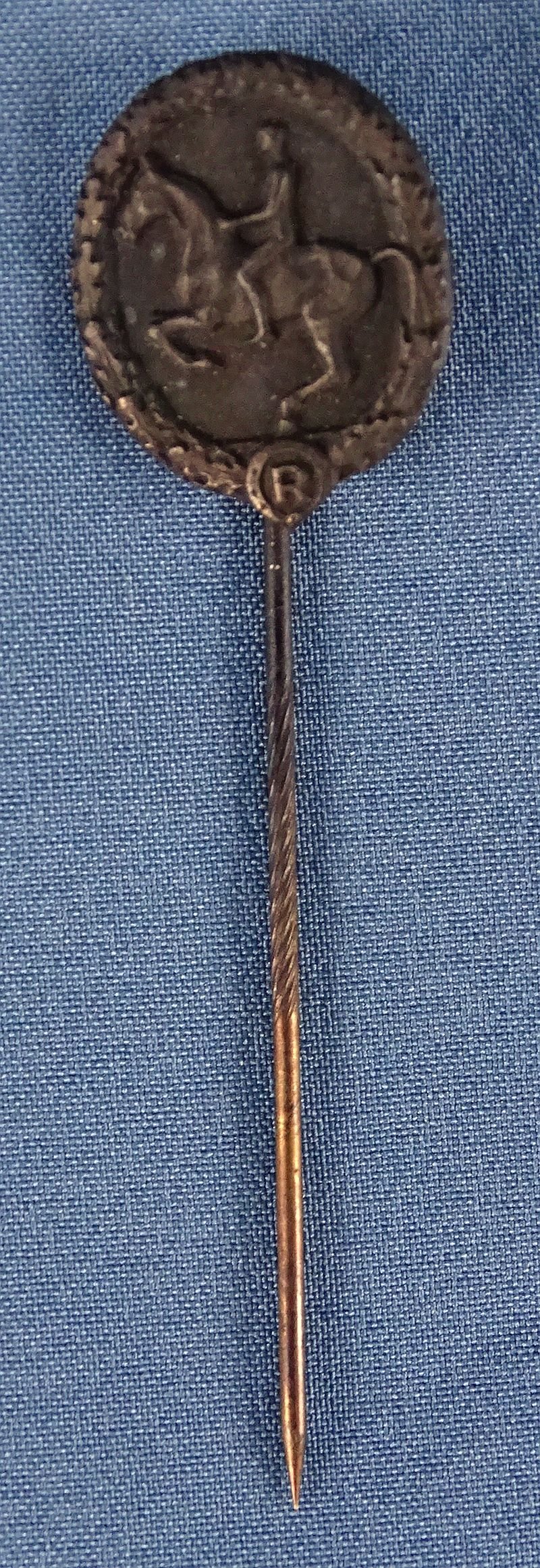 Third Reich Rider Badge in Bronze by Lauer with Stickpin by Steinhauer & Luck — image 5