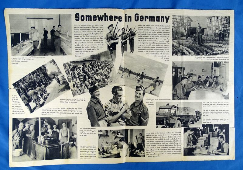 WWII German Propaganda Leaflet Praising Their Own Treatment of POWs: 'Men in the Shadow? No – Men in the Sun!' — image 2