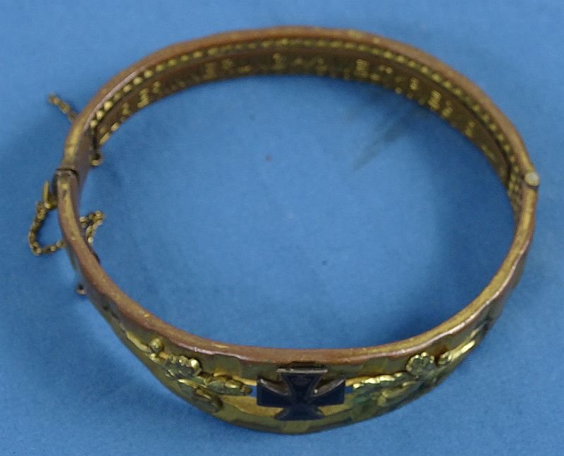 1914-1915 German Patriotic Iron Cross Bracelet — image 2