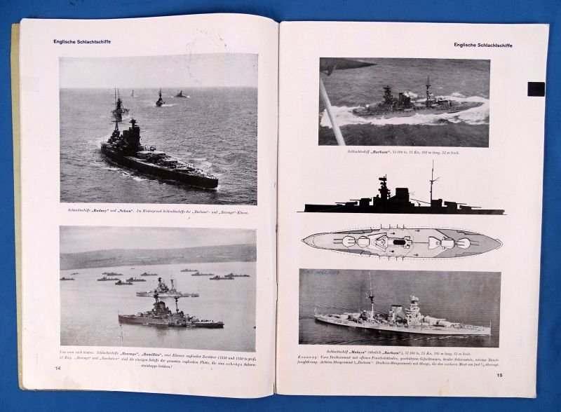 1940 Luftwaffe Manual on English and French Warships — image 3