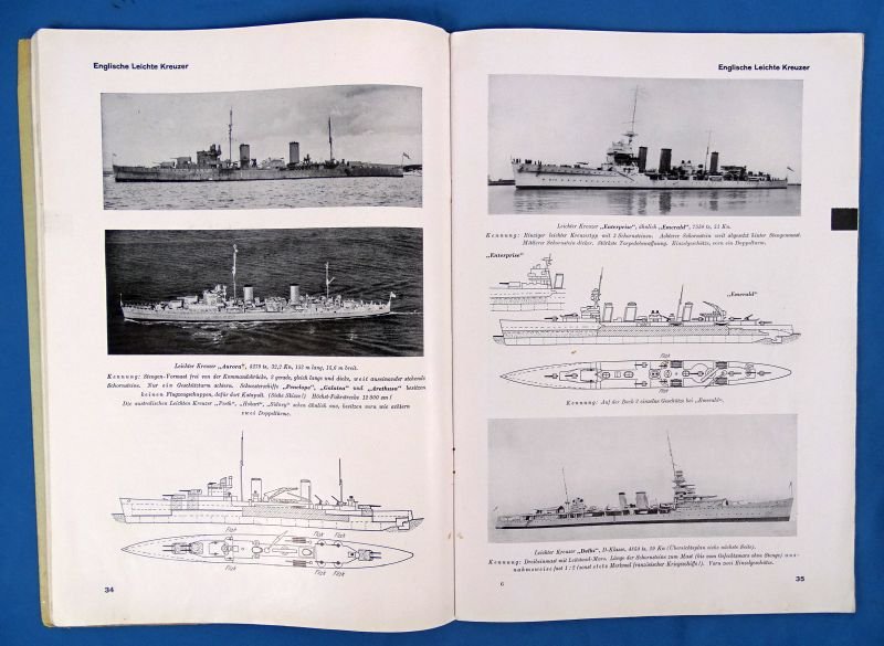 1940 Luftwaffe Manual on English and French Warships — image 4