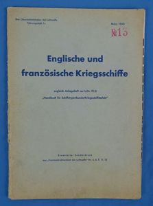 1940 Luftwaffe Manual on English and French Warships