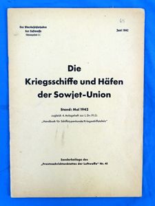 1941 Luftwaffe Manual on Warships and Ports of the Soviet …