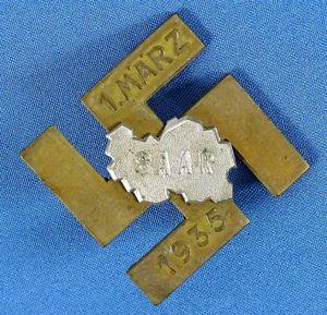 1 Marz 1935 Saar Tinnie by Deschler