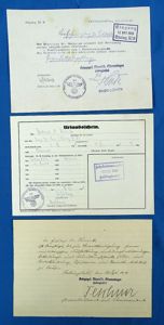 1939 Entrance Pass for Stalag XI B with Leave Document