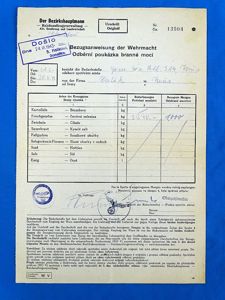 German Army Requisition Form for Occupied Poland