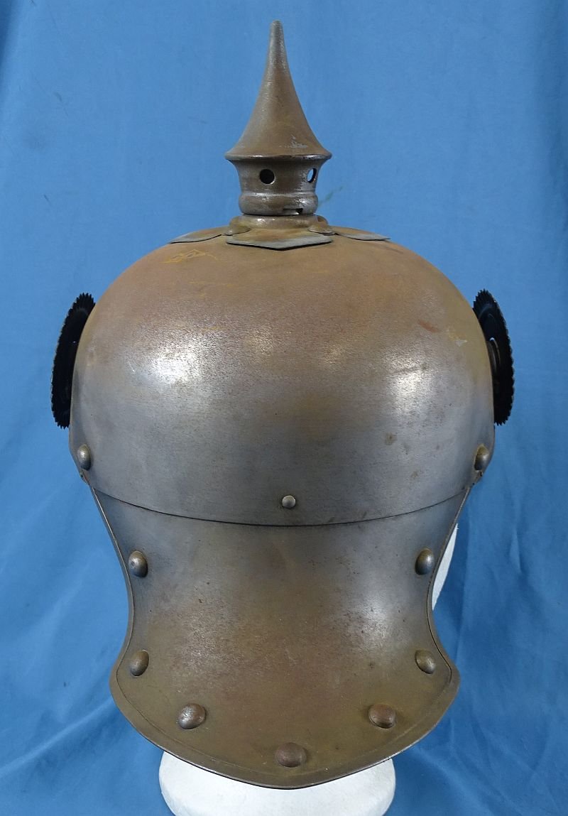 1915 Dated Imperial Prussian Jaeger Zu Pferde Lobster Tail Helmet — image 4