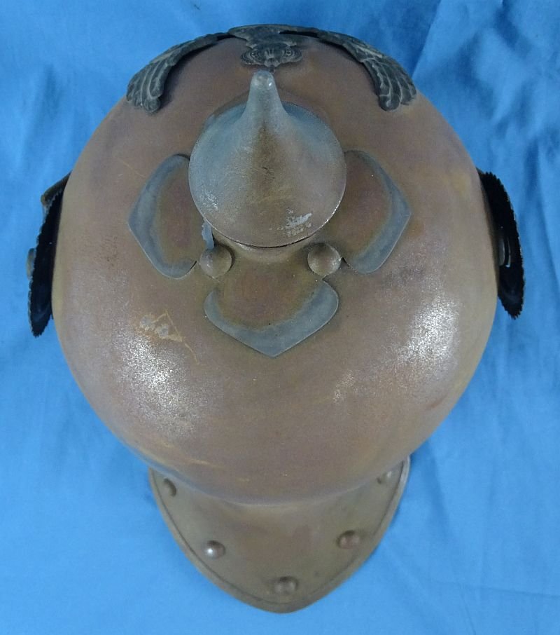 1915 Dated Imperial Prussian Jaeger Zu Pferde Lobster Tail Helmet — image 6