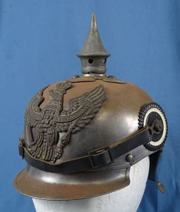 1915 Dated Imperial Prussian Jaeger Zu Pferde Lobster Tail Helmet