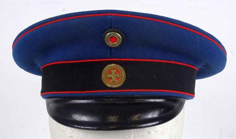 Imperial Baden Landwehr Officer Dunkleblau Visor Cap — image 2