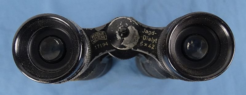 Cased WWII German Hensoldt Wetzlar Jagd-Dialyt 6 x 42 Binoculars — image 4