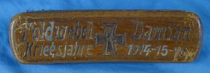 Named WWI German Brush with Iron Cross Motif