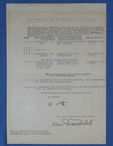 1940 Promotion Document Signed by Adolf Hitler and Army CIC …