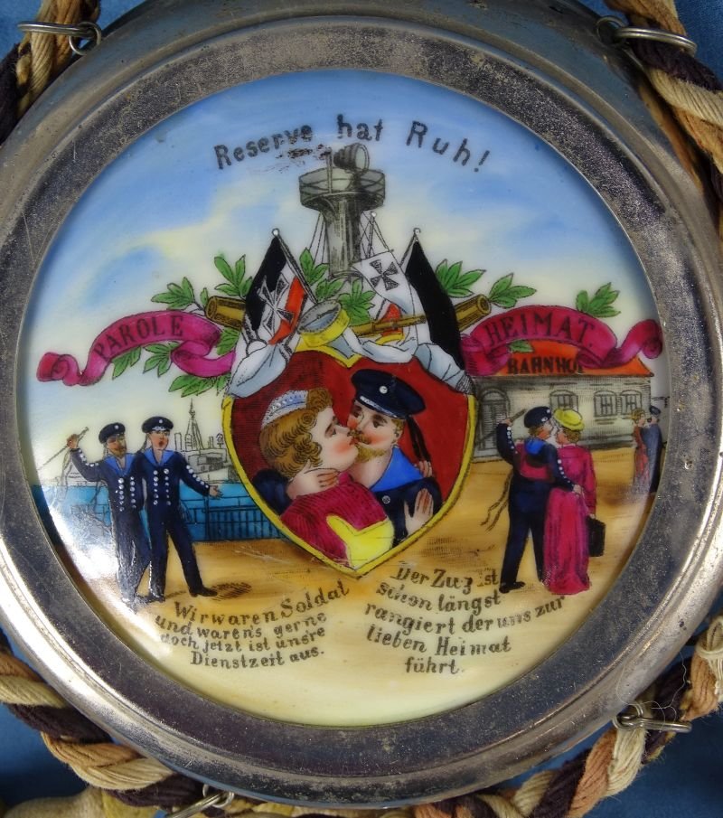 Named Imperial German Kriegsmarine Light Cruiser SMS Undine Reservist Flask — image 4