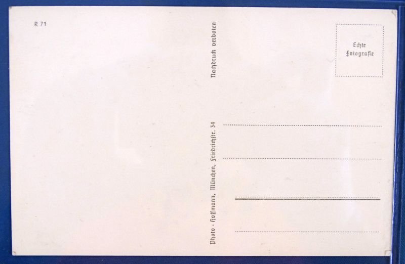 Signed Photo Postcard of Army General Otto Hitzfeld, Recipient of the Knight's Cross, Oak Leaves and Swords — image 2