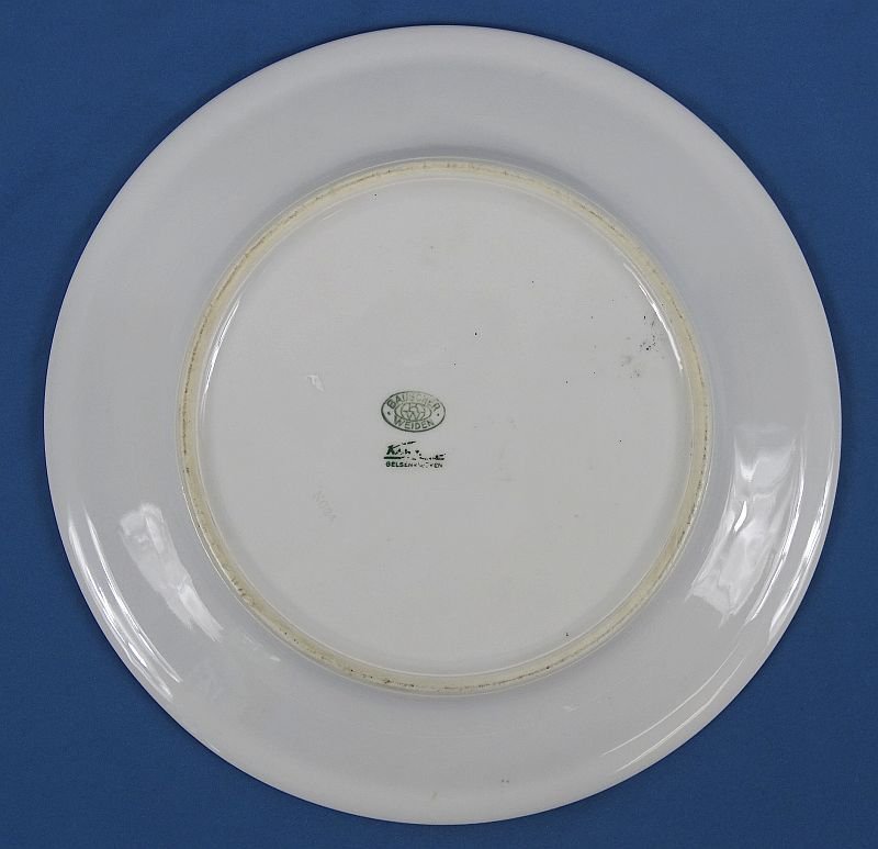 War Christmas 1939 Postschutz R.F.S. Langenberg Commemorative Service Plate by Dauscher Weiden — image 2