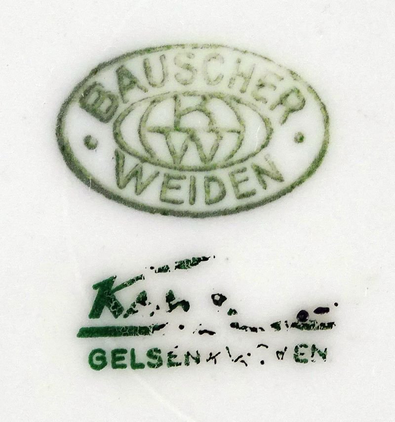 War Christmas 1939 Postschutz R.F.S. Langenberg Commemorative Service Plate by Dauscher Weiden — image 3